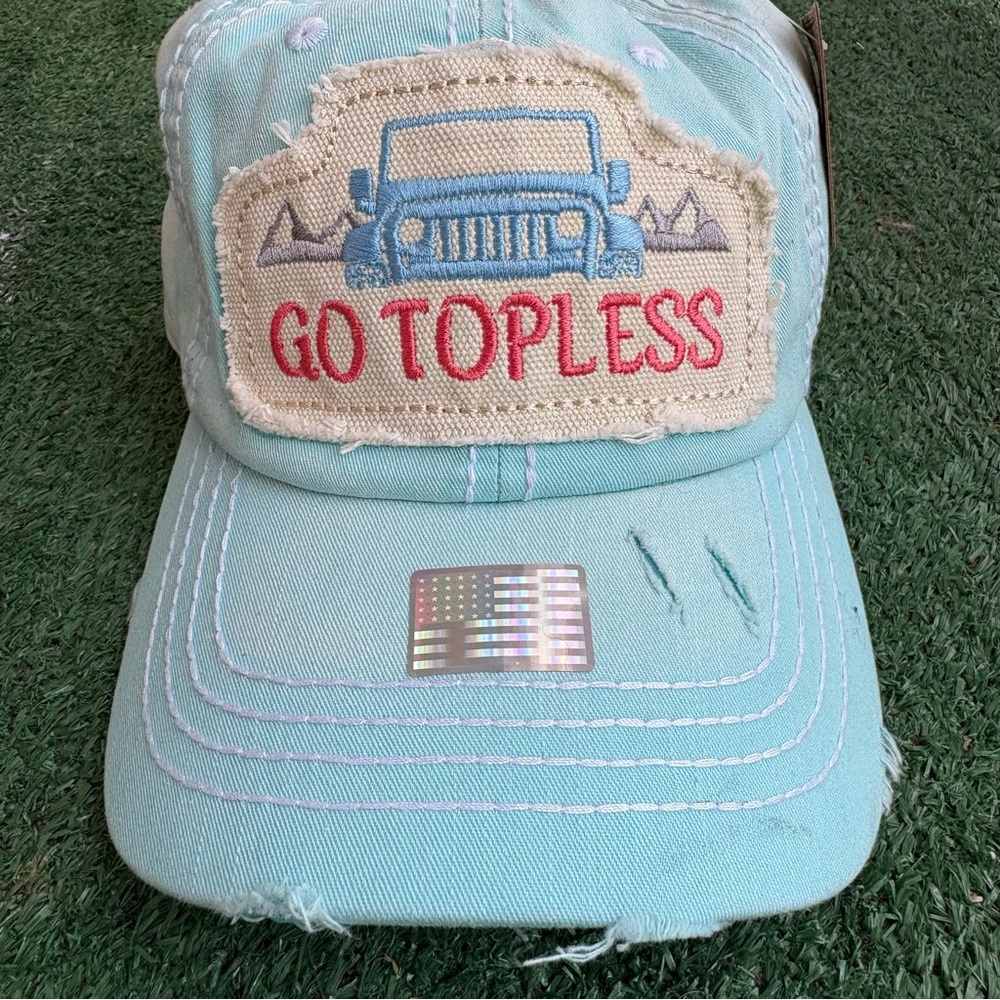 Jeep Go Topless Baseball Cap - Light Blue